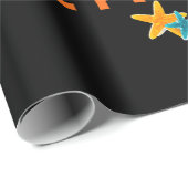 Papier Cadeau équipe de vacances 2024 (Coin rond)