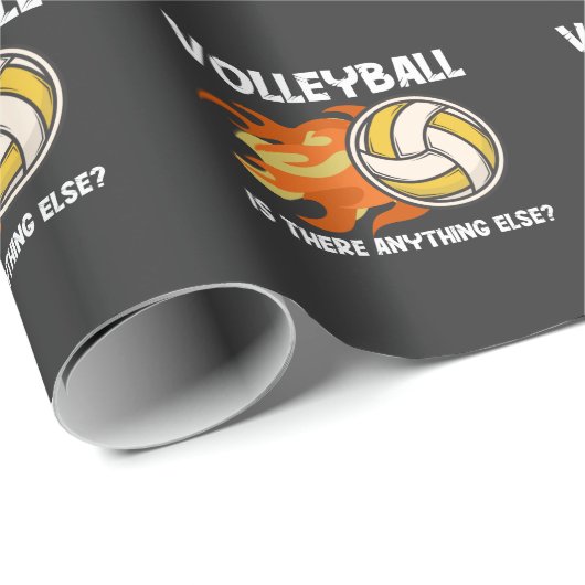 Papier Cadeau Équipe de volley-ball Sport Smash Ball Attacker Sp (Coin rond)