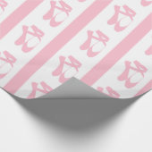 Papier Cadeau Équipe Pointe Ballet Rose (Coin)