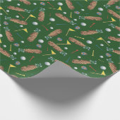 Papier Cadeau Équipement de golf (Coin)