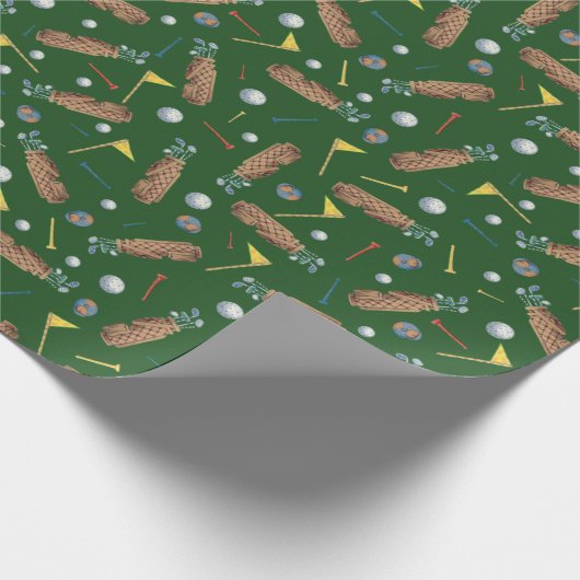 Papier Cadeau Équipement de golf (Coin)