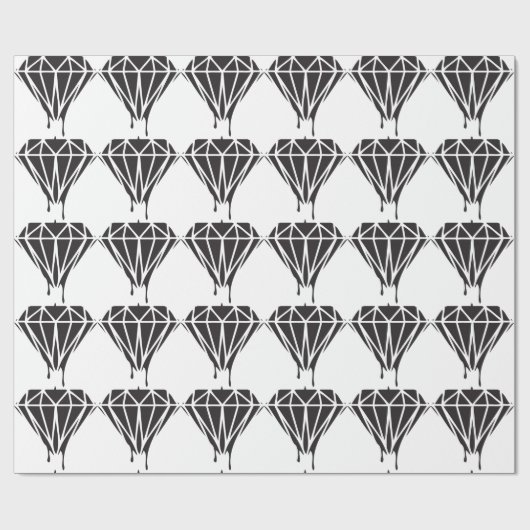 Papier Cadeau Équipement de sangle diamant (Plat)