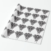 Papier Cadeau Équipement de sangle diamant (Déroulé)