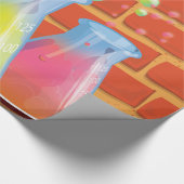 Papier Cadeau Équipement en verre de dessin sur banc (Coin)