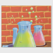 Papier Cadeau Équipement en verre de dessin sur banc (Plat)