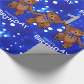 Papier Cadeau ęr Nounours de danse d'anniversaire (Coin)