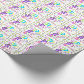 Papier Cadeau ęr Princesse pourpre nounours d'anniversaire (Coin)