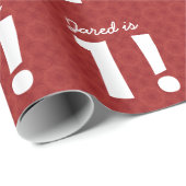 Papier Cadeau ęr Rouge nommé fait sur commande d'anniversaire (Coin rond)