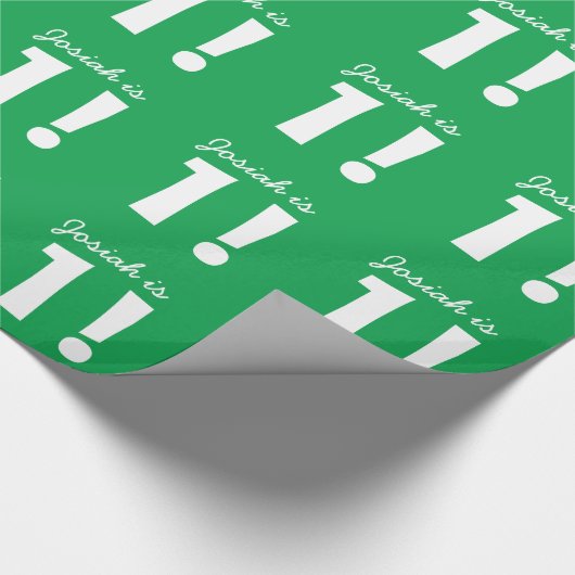 Papier Cadeau ęr Unisexe VERT nommé fait sur commande de KELLY (Coin)