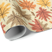 Papier Cadeau Érable (Coin rond)