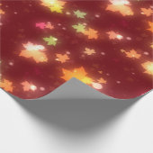 Papier Cadeau Érable automne coloré feuille automne (Coin)