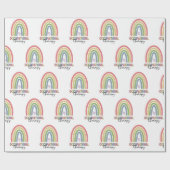 Papier Cadeau ergothérapie OT Thérapiste Arc-en-ciel (Plat)