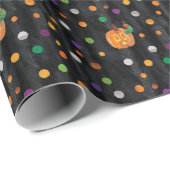 Papier Cadeau Eric Carle | Halloween Polka Motif (Coin rond)