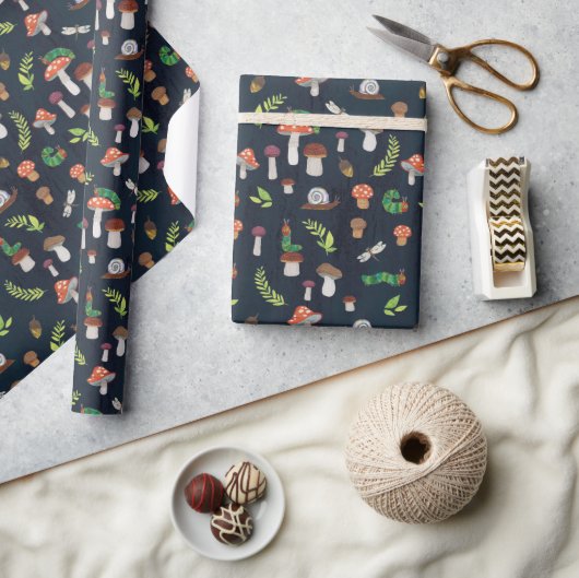 Papier Cadeau Eric Carle | Motif Bugs et Champignons (Artisanat)