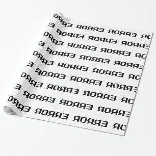 PAPIER CADEAU ERREUR ЯOЯЯƎ