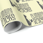 Papier Cadeau Escalade de roche (Coin rond)