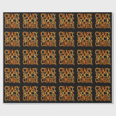Papier Cadeau Escalade de rock fou (Plat)