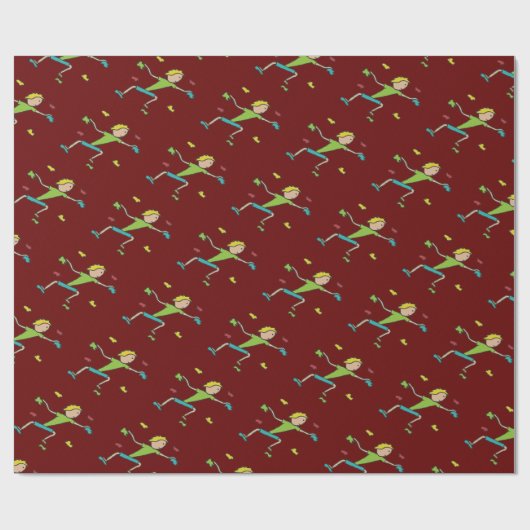 Papier Cadeau Escalade intérieure (Plat)