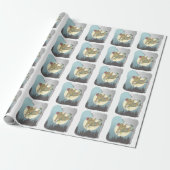 Papier Cadeau Escalade rocheuse Capybara (Déroulé)