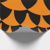 Papier Cadeau Escaliers orange et noir (Coin)
