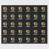 Papier Cadeau Escar-go-go-go Funny French Snail Pun Dark BG (Plat)