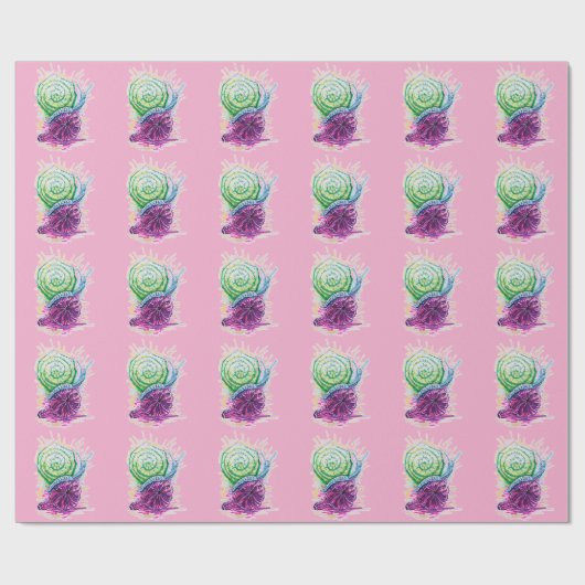 Papier Cadeau Escargot dans la Fig (Plat)