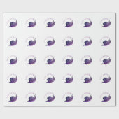 Papier Cadeau Escargot dans le style graphique (Plat)