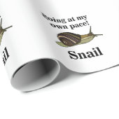 Papier Cadeau Escargot Qui Va À Mon Propre Pace Drôle Escargot (Coin rond)