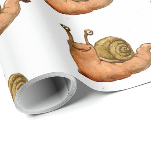 Papier Cadeau escargots (Coin rond)