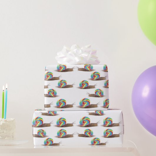 Papier Cadeau Escargots en conserve (Cadeaux de fête)