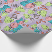 Papier Cadeau Escargots Et Oiseaux De Course (Coin)