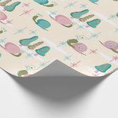 Papier Cadeau Escargots - MiSiècle Rétro — Grande échelle — (Coin)