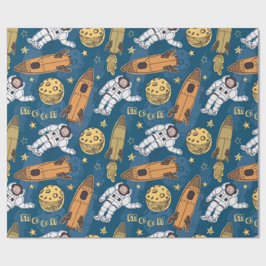 Papier Cadeau Espace (Plat)