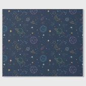 Papier Cadeau Espace (Plat)