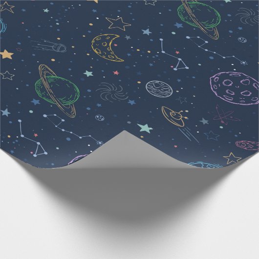 Papier Cadeau Espace (Coin)