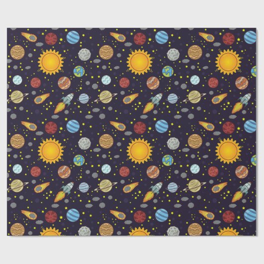 Papier Cadeau Espace (Plat)