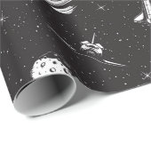 Papier Cadeau Espace (Coin rond)