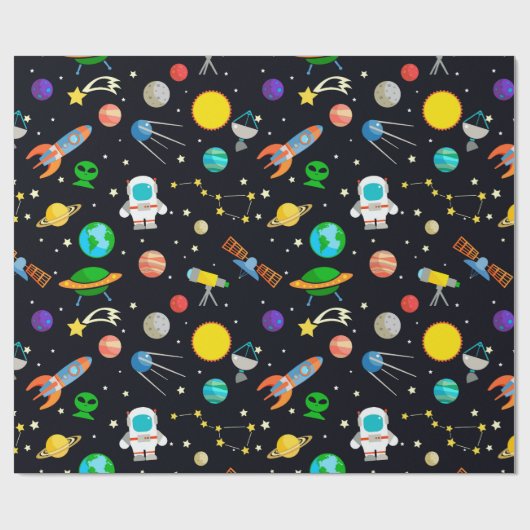 Papier Cadeau Espace (Plat)