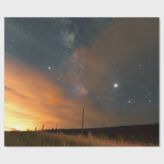 Papier Cadeau Espace adorable (Plat)