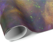 Papier Cadeau Espace astronomique Orange Orion (Coin rond)