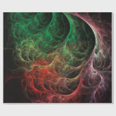 Papier Cadeau Espace de feu d'art abstrait (Plat)
