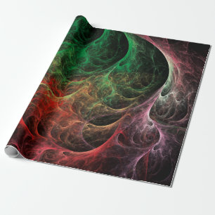 Papier Cadeau Espace de feu d'art abstrait
