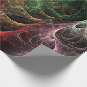 Papier Cadeau Espace de feu d'art abstrait (Coin)