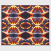 Papier Cadeau Espace d'eau de feu (Plat)