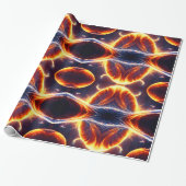 Papier Cadeau Espace d'eau de feu (Déroulé)