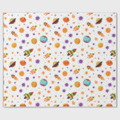 Papier Cadeau Espace extérieur (Plat)