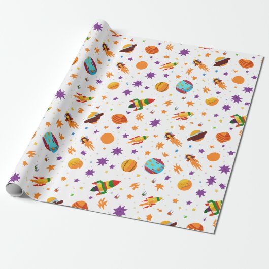 Papier Cadeau Espace extra-atmosphérique (Déroulé)