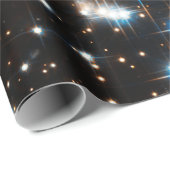 PAPIER CADEAU ESPACE LOINTAIN ASTROPHOTO DE HUBBLE (Coin rond)