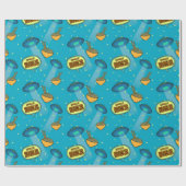 Papier Cadeau Espace Ufo Night Sky (Plat)