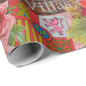 Papier Cadeau Espagne Sunshine Espagnol Travel Art (Coin rond)